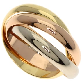 Cartier Trinity MM #56 Ring, 18K Yellow Gold, 18KWG, 18KPG, Women's