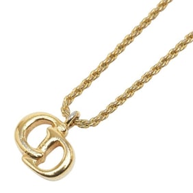 Christian Dior Dior CD logo necklace, gold plated, for women.