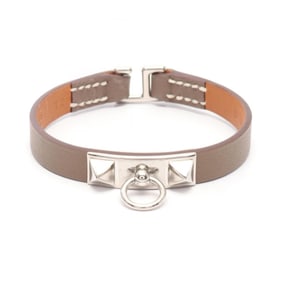Hermes Hermès Rival Mini Bracelet, Accessory, Swift Leather, Women's, Brown