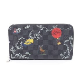 Louis Vuitton Zippy Organizer NM Damier Graphite Round Wallet for Men, Black Multicolor, N40204