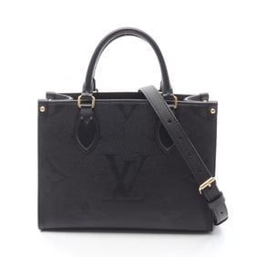 Louis Vuitton On the Go PM Monogram Empreinte Noir Handbag, Leather, Women's, Black, M45653