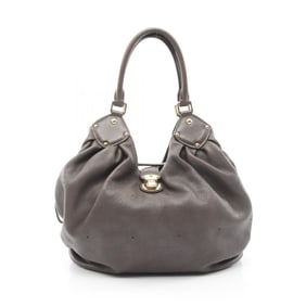 Louis Vuitton Mahina L Griperle Shoulder Bag, Leather, Women's, Brown, M93821