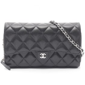 CHANEL Matelasse Shoulder Bag in Caviar (Grained Calfskin) for Women, Black