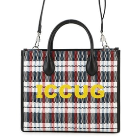 Gucci Embroidered Check Tote Bag, Small, 659983, GUCCI 2-Way Shoulder Bag