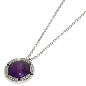 Chaumet Class One Amethyst and Diamond Medium Necklace in 18K White Gold for Women