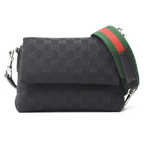 Gucci Men's Women's Small Crossbody Bag Handbag Shoulder GG Canvas Black GUCCI 821617