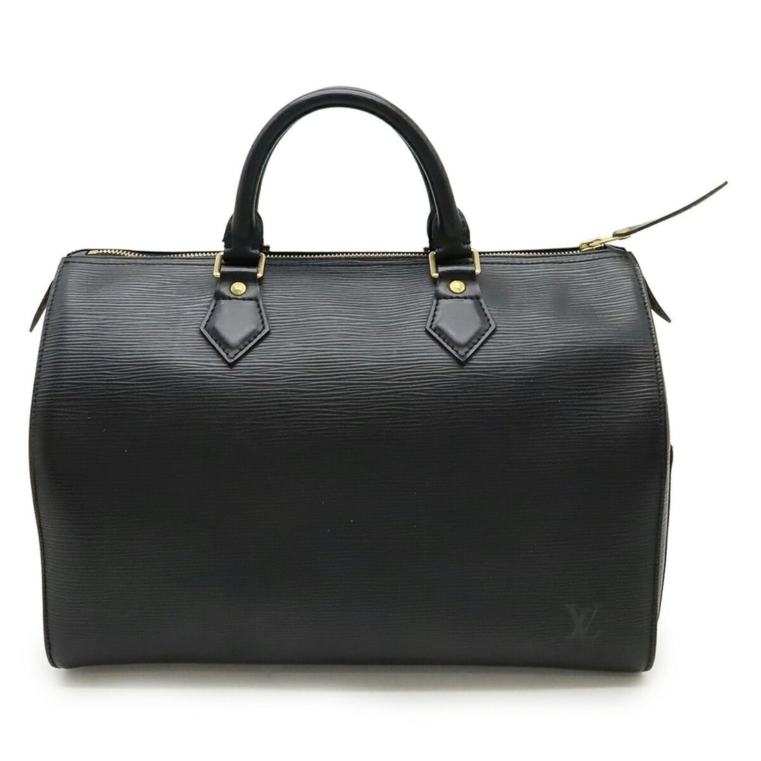 LOUIS VUITTON Epi Speedy 30 Handbag in Black Leather (Noir) M59022