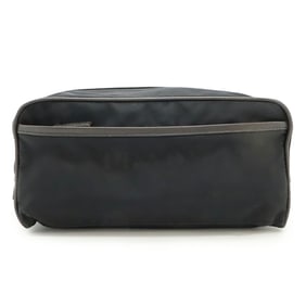 PRADA Prada Jacquard Triangle Second Bag/Clutch/Multi-Pouch Nylon NERO Black