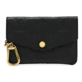 LOUIS VUITTON Monogram Empreinte Pochette Clé Coin Case Wallet Purse Noir Black M60633