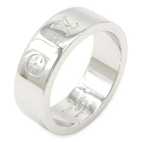 LOUIS VUITTON LV Instinct Ring Set 2, Silver, #L, Japanese Size 23.5 (Gold Missing) M00514