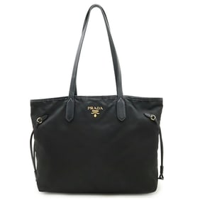 PRADA Prada Tote Bag Shoulder Nylon Leather NERO Black BR3925