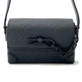 Louis Vuitton Monogram Taurillon Steamer Wearable Wallet M81746 Black Shoulder Bag