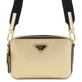 Prada Triangle Brick Saffiano Leather Shoulder Bag 2VH070 PRADA