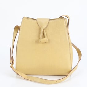 Loewe Leather Shoulder Bag, Crossbody, Gold Hardware, Hand Tote, Women's