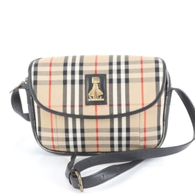 Burberry Nova Check Shadow Horse Leather Shoulder Bag/Crossbody Bag for Women