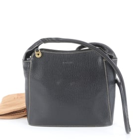 Loewe Leather Crossbody Shoulder Bag in Black with Gold Hardware for Women