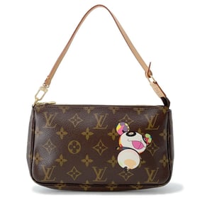 Louis Vuitton Monogram Panda Pochette Accessoires Handbag M51981 by Takashi Murakami