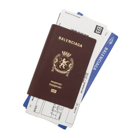 Balenciaga long wallet with passport motif, leather, 787777, BALENCIAGA men's