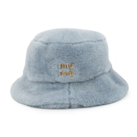 Miu Miu Miu Brushed Bucket Hat, Size Small, 5HC196 MIUMIU