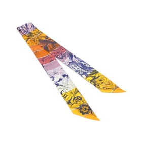 Hermes JUNGLE LOVE RAINBOW Twilly Scarf 063369S