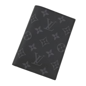 Louis Vuitton Monogram Eclipse Couverture Passport Case NM M64501 Black