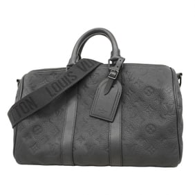Louis Vuitton Monogram Taurillon Keepall Bandouliere 35 Handbag M22765 Black 2-Way Bag Men's