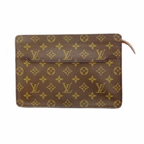 Louis Vuitton Monogram Pochette Homme Clutch Bag M51795 Brown Men's