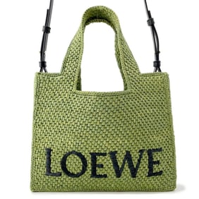 Loewe Font Tote Small Raffia Handbag A685B59X01 LOEWE 2-way