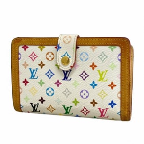Louis Vuitton Monogram Multicolore Porte Monnaie Bi-fold Viennois Wallet M92987 Bron Women's