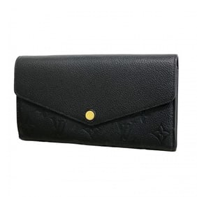 Louis Vuitton Monogram Empreinte Portefeuille Sarah Long Wallet M61182 Noir Women's