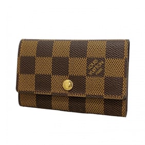 Louis Vuitton Damier Multicle 6 Key Case N62630 Ebene for Men and Women