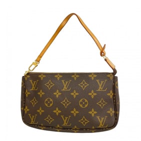 Louis Vuitton Monogram Pochette Accessoires M51980 Brown Women's Pouch