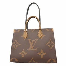 Louis Vuitton Monogram Giant Reverse On-the-Go Tote Bag M45321 Brown 2-Way for Women