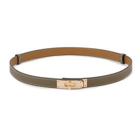 Hermes Kelly Belt, Gold, Pink, Epson, K Stamp