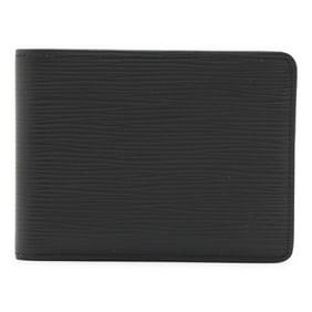 LOUIS VUITTON Epi Portefeuille Multiple Bi-fold Wallet in Noir and Black, M60662
