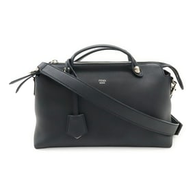 FENDI BY THE WAY Medium Handbag/Shoulder Bag in Black Leather (8BL146)