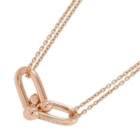 Tiffany Necklace Hardware Large Double Link Pendant in 18K Gold, 63982326. & Co.