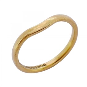 Tiffany ring with curved band, 18KYG yellow gold, size 10.5, for women