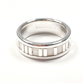 TIFFANY & Co. Tiffany Atlas Ring, 925 Sterling Silver, Size 9, Women's