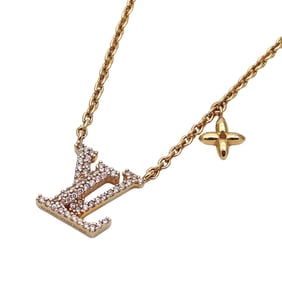 Louis Vuitton LOUIS VUITTON Necklace Women's Brand Collier LV Iconic Gold M00596 Rhinestone