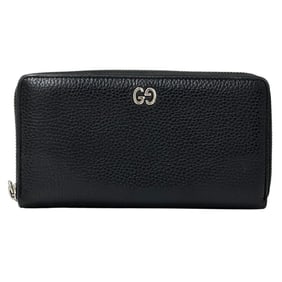 Gucci GUCCI wallet men's brand durian long leather black 473928 round zipper simple
