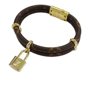 Louis Vuitton Monogram "Keep It Twice" Metal Bracelet for Women, M8109E BC0179