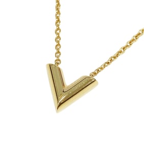 Louis Vuitton LOUIS VUITTON Necklace Women's Brand Essential LV Gold M61083