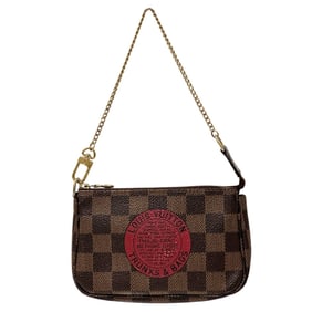 Louis Vuitton LOUIS VUITTON Pouch Damier T&B Women's Men's Brand Canvas Mini Pochette Accessoires