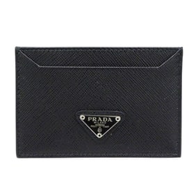 Prada Men's Saffiano Black Card Case (1MC208) - Small, Simple Design