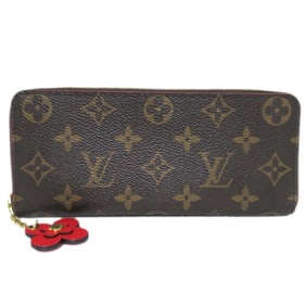 LOUIS VUITTON Monogram Portefeuille Clemence Long Wallet M62940 Brown Women's
