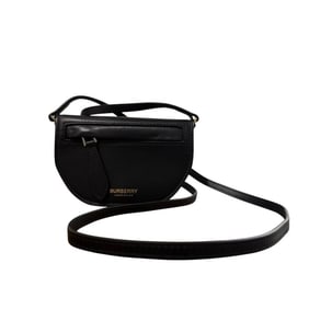 BURBERRY Mini Olympia Micro Shoulder Bag in Black for Women