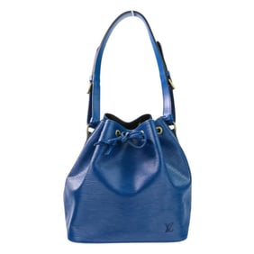 LOUIS VUITTON Epi Noe Drawstring One-Shoulder Bag M44005 Blue Women's
