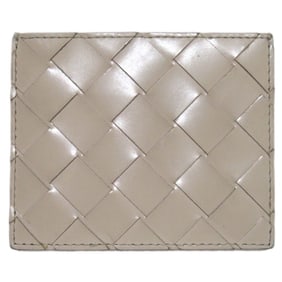 BOTTEGA VENETA Intrecciato Pass Case, Business Card Beige, Men's and Women's
