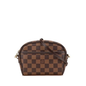 Louis Vuitton Damier Pochette Ipanema Waist Bag/Shoulder Bag N51296 Brown Leather Women's LOUIS